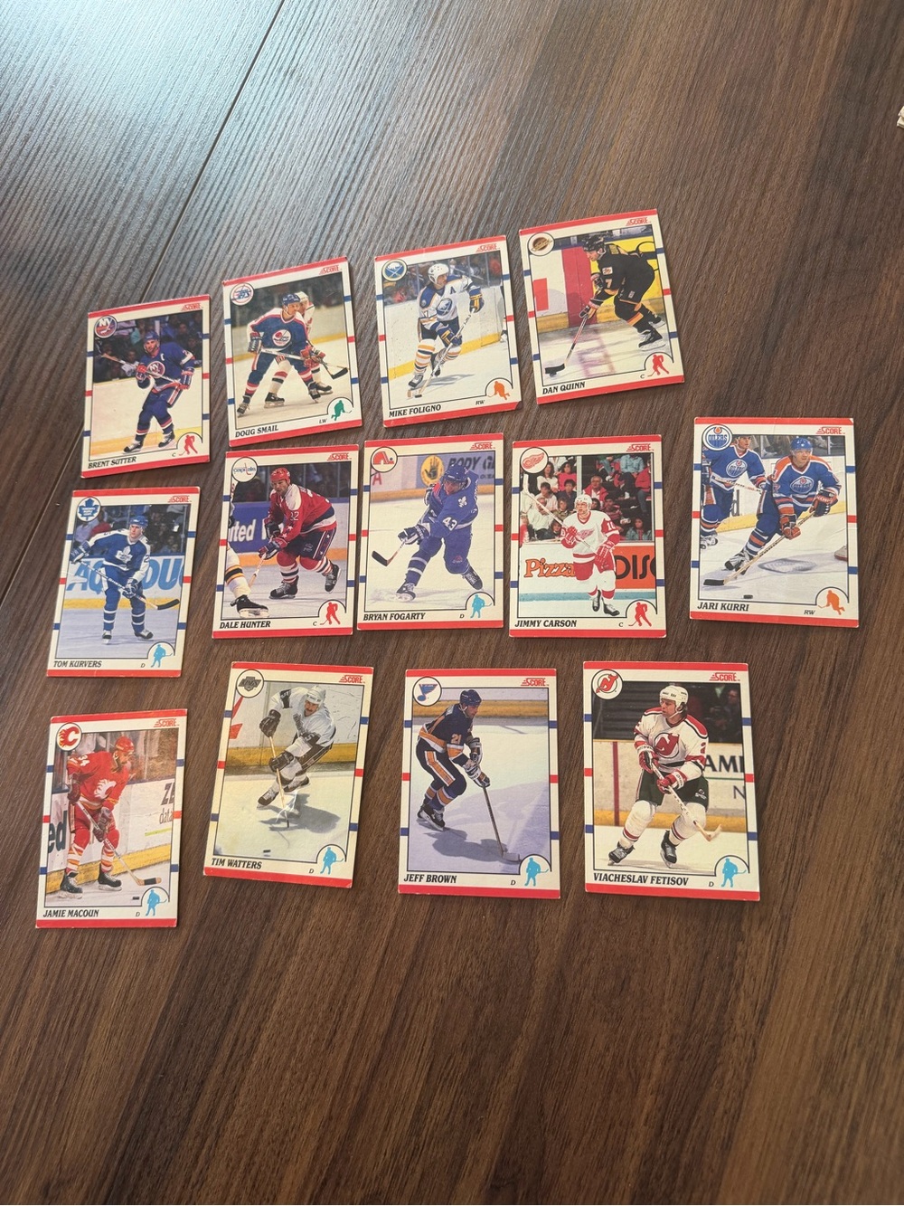 1990 Score Asst NHL Card Bundle - Red